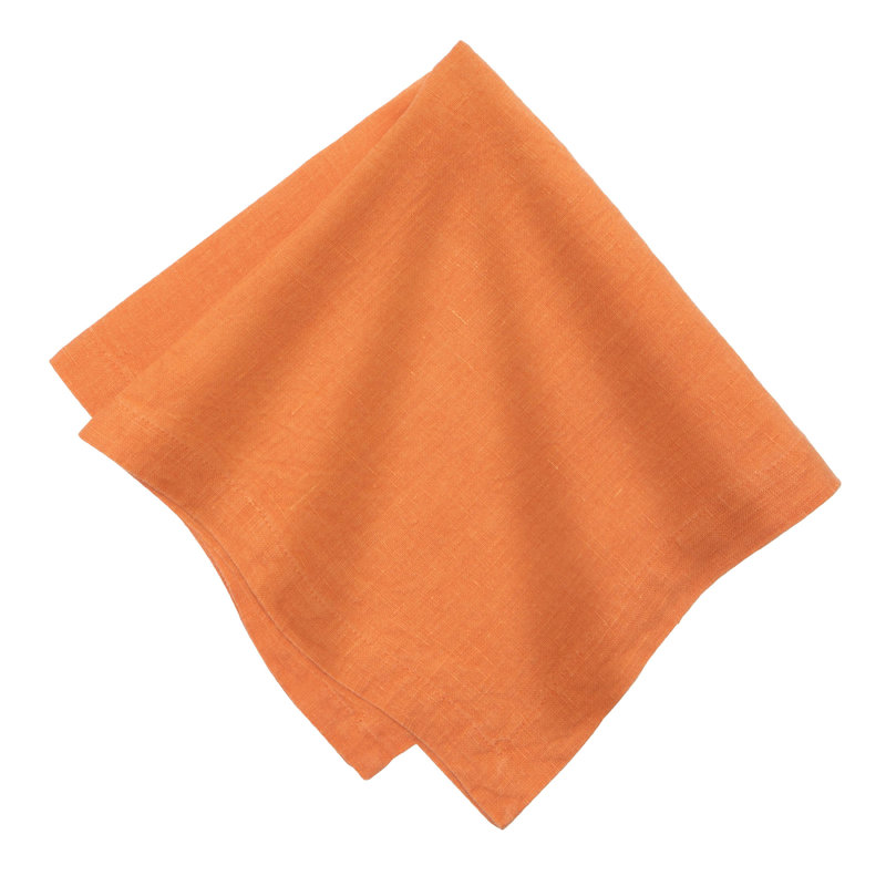 Dalissa Linen Square Napkins, Clementine