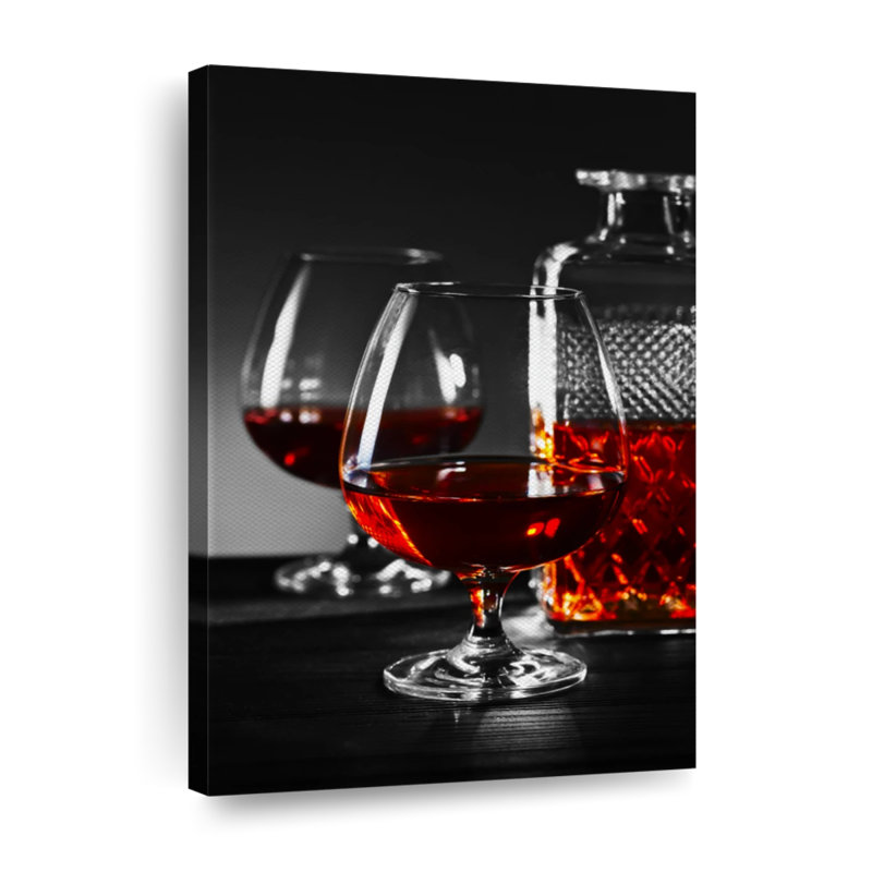 " Cognac Drinks " by SodaPopArt, 48" H x 32" W x 1.25" D