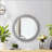 Vintage Wood Round Hanging Gear Shape Decorative Mirror Patchwork Effect With Large-Size Mirrors Individually On Art Walls-1534464856-1534464855