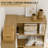 74" H 2-In-1 Bookcase, L-Shaped, 5-Tier Corner Bookshelf-1565384844