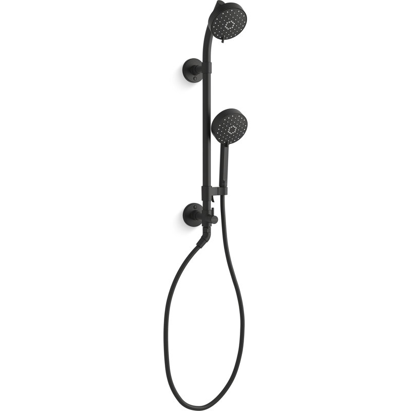 Hydrorail-S Shower Column Kit, Matte Black