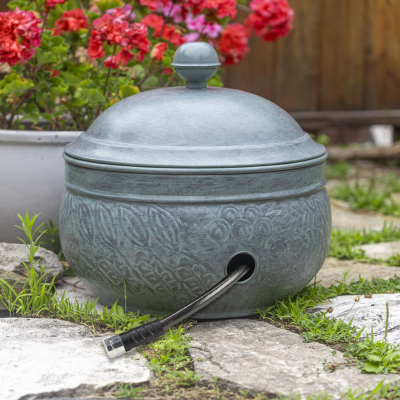 Key West Blue Verde Steel Hose Pot with Lid