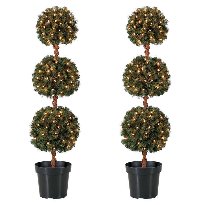 48' Lighted Pine Christmas Tree