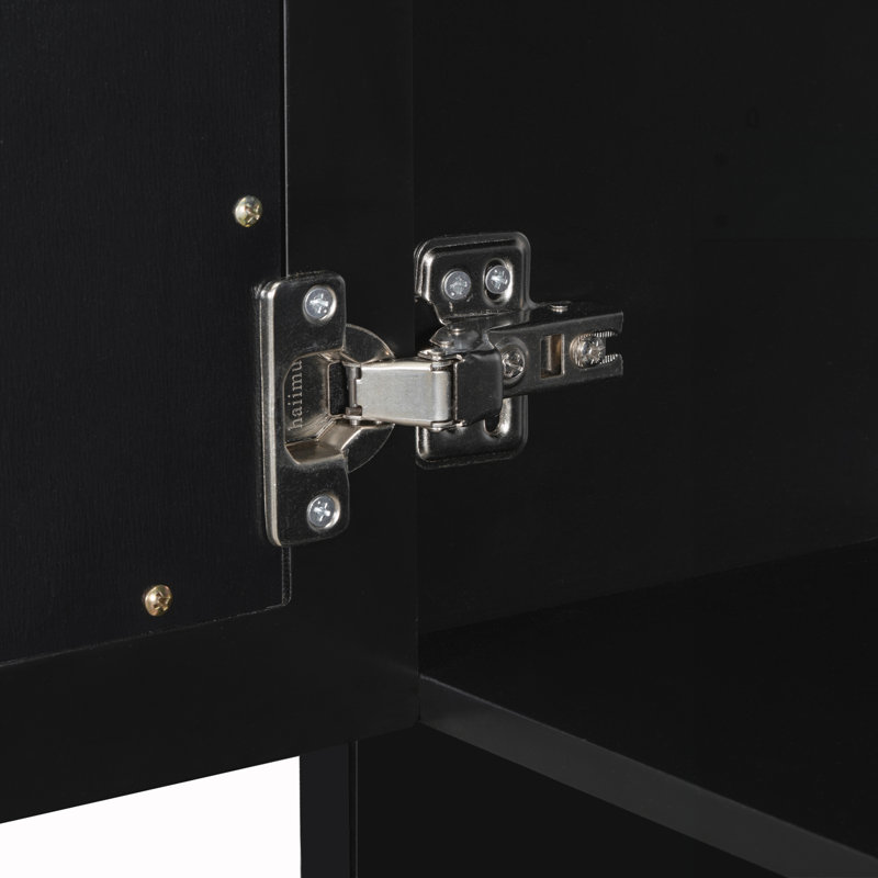 Wall Mounted Bathroom Storage Cabinet, Black