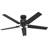 52" Windbound 5 - Blade Industrial Outdoor / Indoor Black Ceiling Fan with Pull Chain