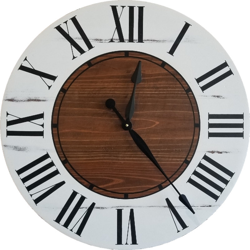 Très grande horloge murale Carsonhill Farmhouse, Grand