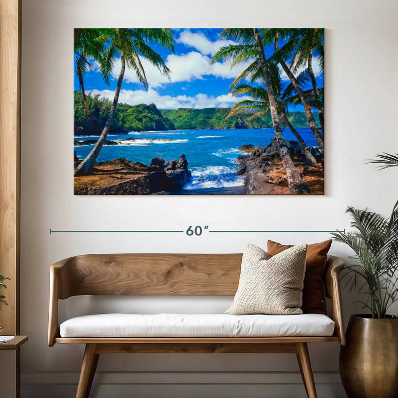 Gillard Maui Coastal Palms, H 34 po x l 51 po