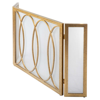 Parisian 3 Panel Iron Fireplace Screen