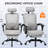Hermann High Back Ergonomic Computer Chair 3D Adjustable Lumbar Support Comfy Breathable Reclining Mesh Hermann 3D Agjustable Headrest With Footrest Upgraded Linkage Armrest-1848070037