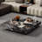 Light luxury natural marble slab coffee table-110399641