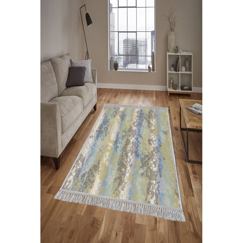 Luxurious Velvet Area Rug, 5.9 x 9.2 Feet | 100% Velvet Fabric, 100% Cotton Sole, 0.4 in Pile Height | Antibacterial, Non-Slip, Machine Washable | Elegant 3D Digital Print for Living Room & Bedroom Decor