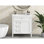 Meuble-lavabo de salle de bain 30 po, armoire contemporaine avec 2 tiroirs et tablettes de rangement cachées, accessoire tiroir fonctionnel, mobilier moderne