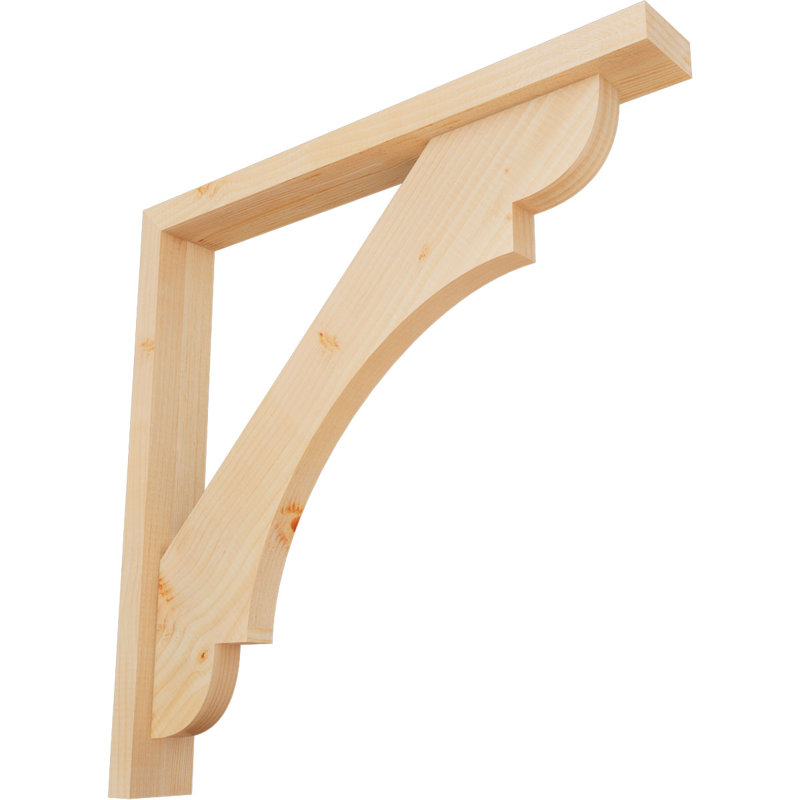 Support de bloc olympique avec entretoise décalée, 28 po x 28 po, Sapin Douglas de l 3 1/2 (lisse)