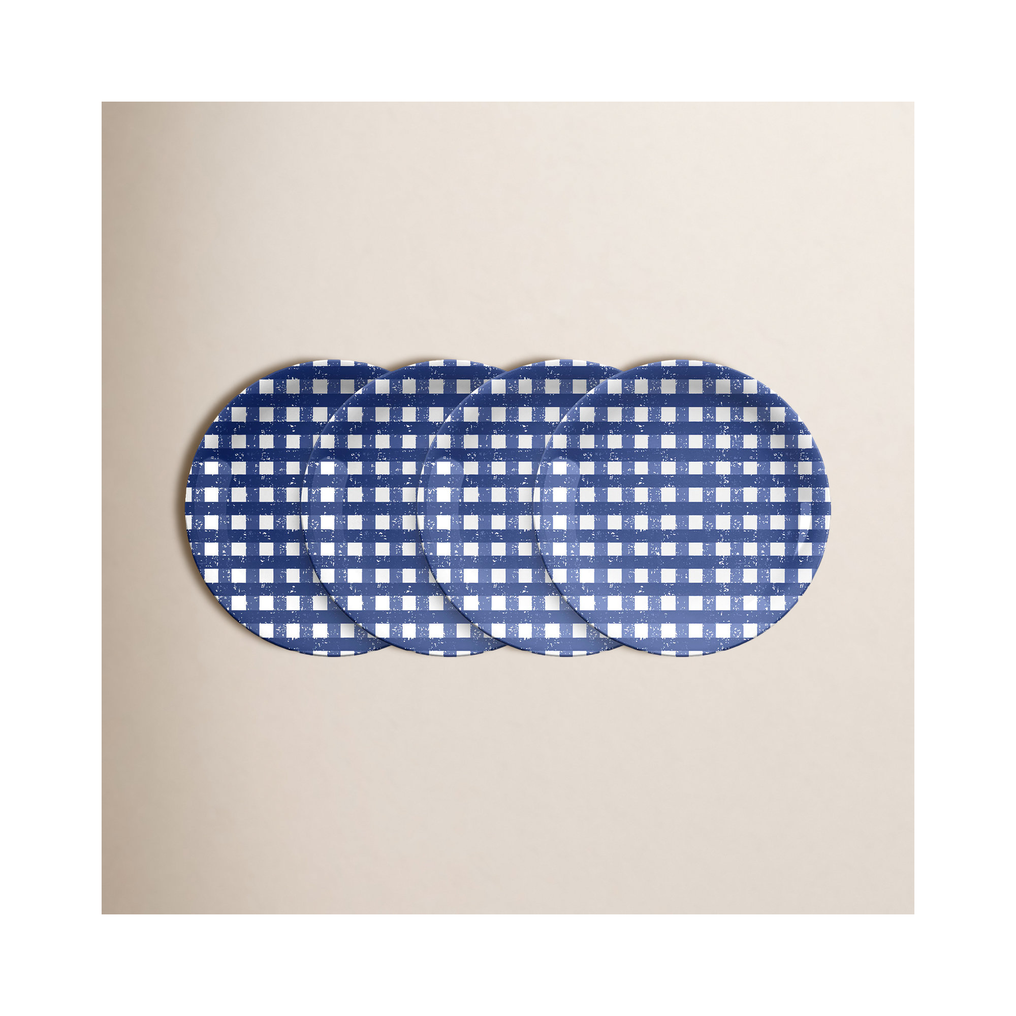 Calia Melamine Dinner Plates, Service for 8