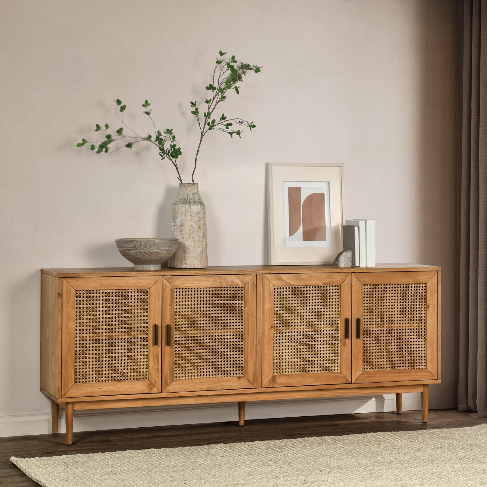 Genie Pine Sideboard, Natural Brown