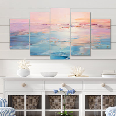 Rambo " Pink And Blue Pastel Sunset " 5 - Pieces