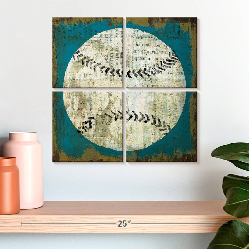 Sireci Ball I On Blue, 18" H x 18" W