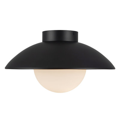 Mire 15-in Semi-Flush Mount with Opal Glass
