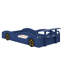 Lit plateforme simple en bois en forme de voiture de course avec roues-1467996966