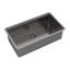 Évier de cuisine noir en acier inoxydable de calibre 16 pour station de travail encastrable 33 po x 19 po x 10 po Gunmetal