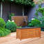 Rosalind Wheeler Cypher 117 cm W 190 L Eucalyptus Solid Wood Deck Box