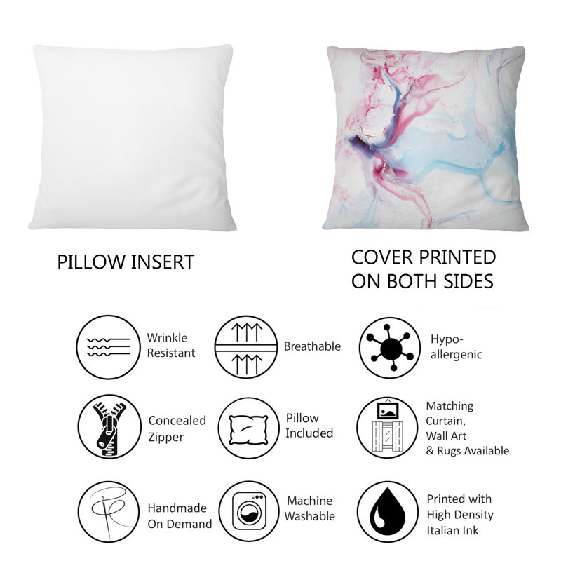 Coussin Blue and Pink