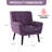 Tufted Upholstered Wide Back Armchair（Set of 2）-412486728