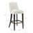 Beever Modern Chenille Upholstered Rubberwood Bar Stool in Cream-485808599-485808593
