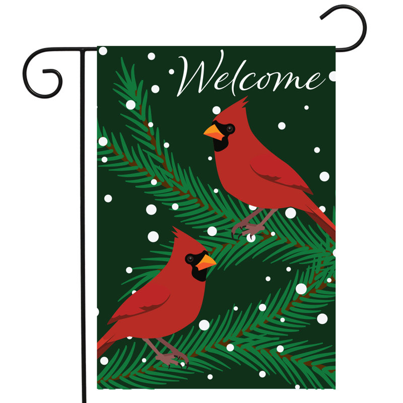 Drapeau de jardin Cardinals In Snow