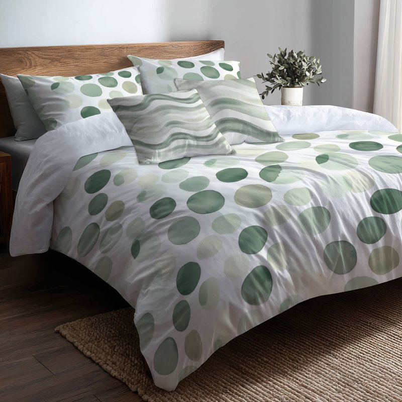 Ensemble d'édredon 6 pièces Modern, Édredon de grande taille et 5 pièces supplément