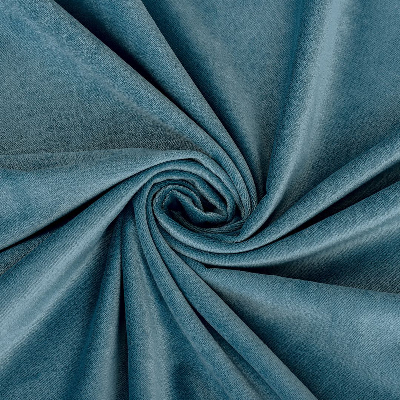 Luxury Matte Velvet Round Tablecloth, 37 Turquoise
