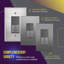  Enerlites 15 Tamper Resistant Single Pole Rocker Light Switch - Space Grey-88487939