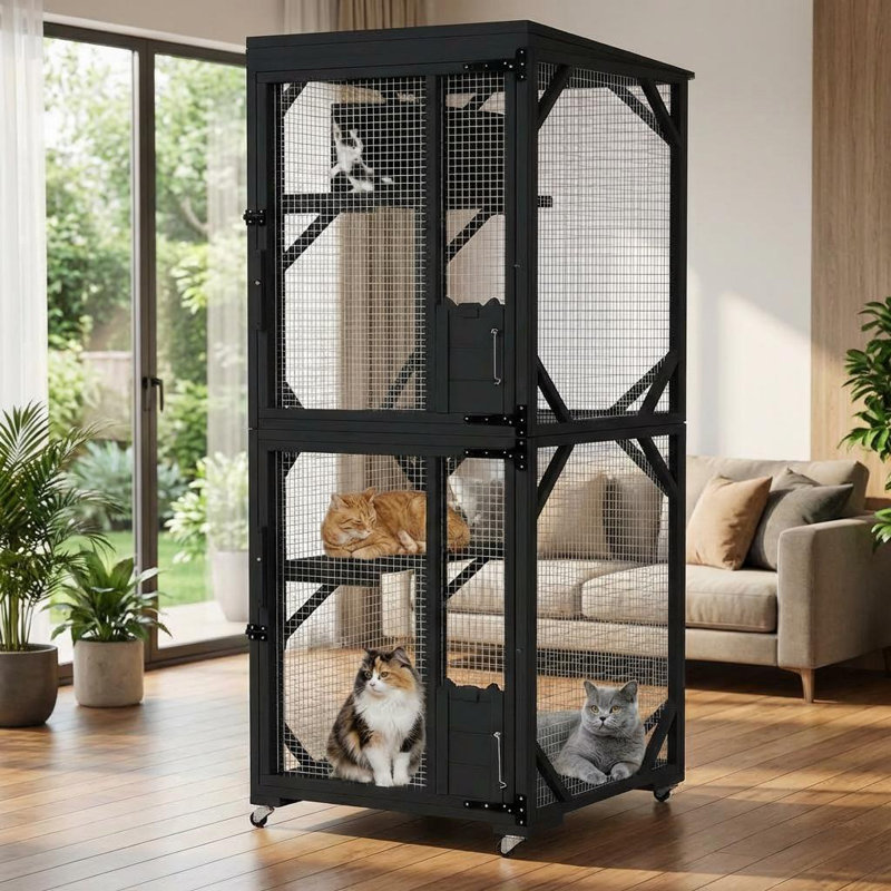 Cat Playpen, Black