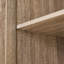 Armoire de rangement avec deux portes pour salle de bain, bureau, tablette réglable, panneau de fibres à densité moyenne, brun-2034972579