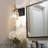 Crystal Vanity Light Fixture - 1 Light Wall Sconce For Bathroom Over Mirror With Clear Crystal Shade - Hardwired Installation - Compatible With LED CFL Incandescent Halogen Bulbs - Durable Aluminum Construction-1803467772