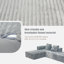 Canapé convertible modulable 4 places de style américain, gris, assise mi-ferme, mousse 100 % neuve, housse en velours côtelé brossé, ne rétrécit pas et ne tache pas la peau
