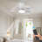 30" Modern Flush Mount Ceiling Fan with Dimmable LED, Remote Control & Reversible Motor – Ideal for Small Rooms, Energy-Efficient & Sleek Design-970905205-970905204