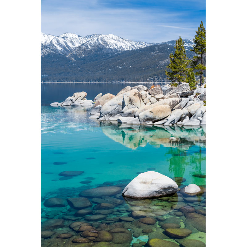 Lake Tahoe - Photographie sur toile tendue, H 12 po x l 8 po x P 1,25 po