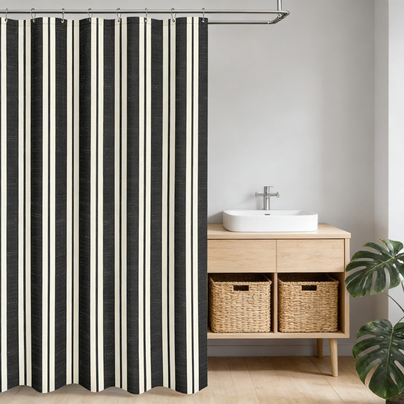Ensemble de rideau de douche Classic Classic, Noir