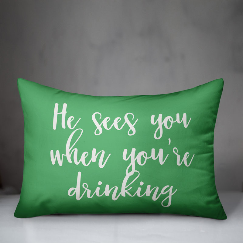  Coussin lombaire He Hees You When Youre, Vert clair