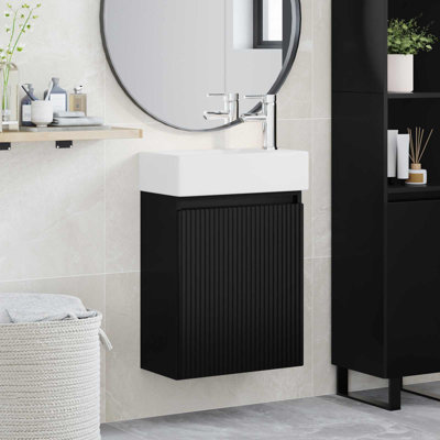 Single Bathroom Vanity with Ceramic Basin