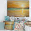Coucher de soleil jaune à l'horizon - Peinture sur toile-59916214-59916220