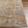 Abstract Machine Woven Polyester Area Rug in Rust