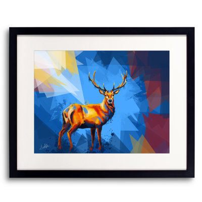 Deer In The Wilderness Print by Flo Meylan