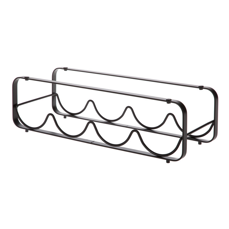 Seidel Tabletop Wine Bottle Rack in Black