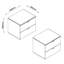 Gelosia 50cm W Manufactured Wood Bedside Table