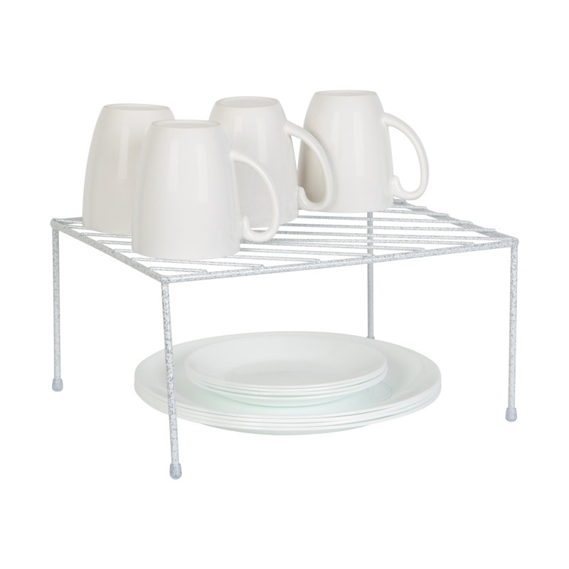 Speckled Helper Shelving Rack, White