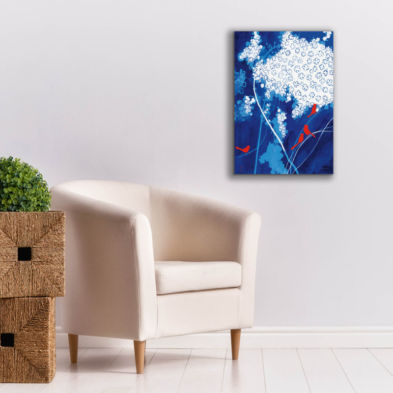 «Feather And Fluff» par Danhui Nai, art mural sur toile, H 26 po x l 18 po