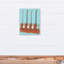 Art sur toiles de guitare rouge Mounce-687598920