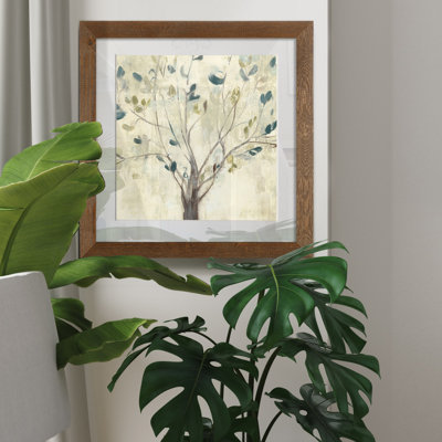 "Trees of Blue I", reproduction d’art encadrée